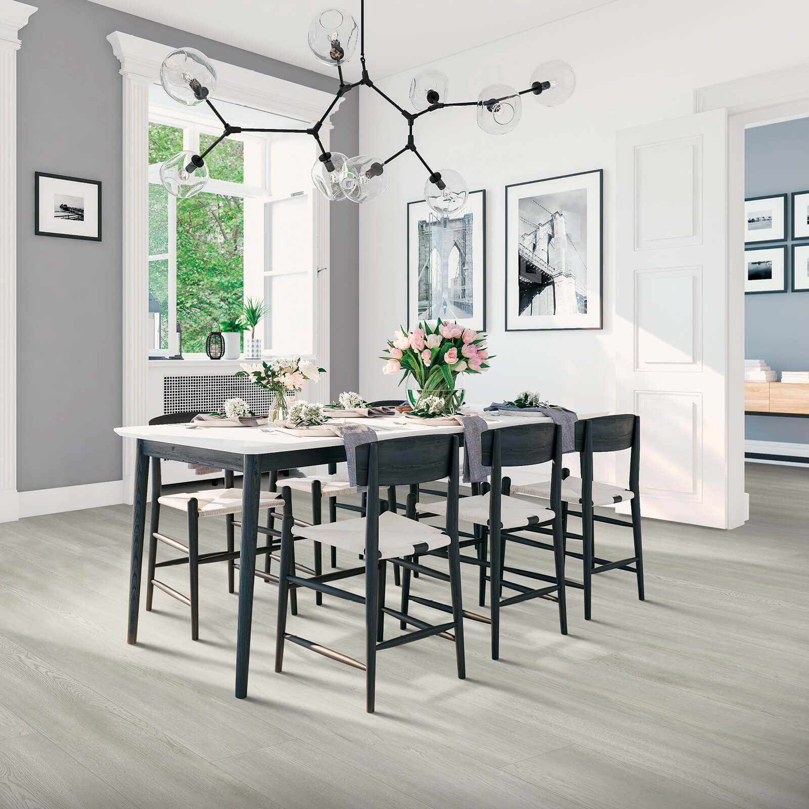 Dining room flooring | AJ Rose Carpets